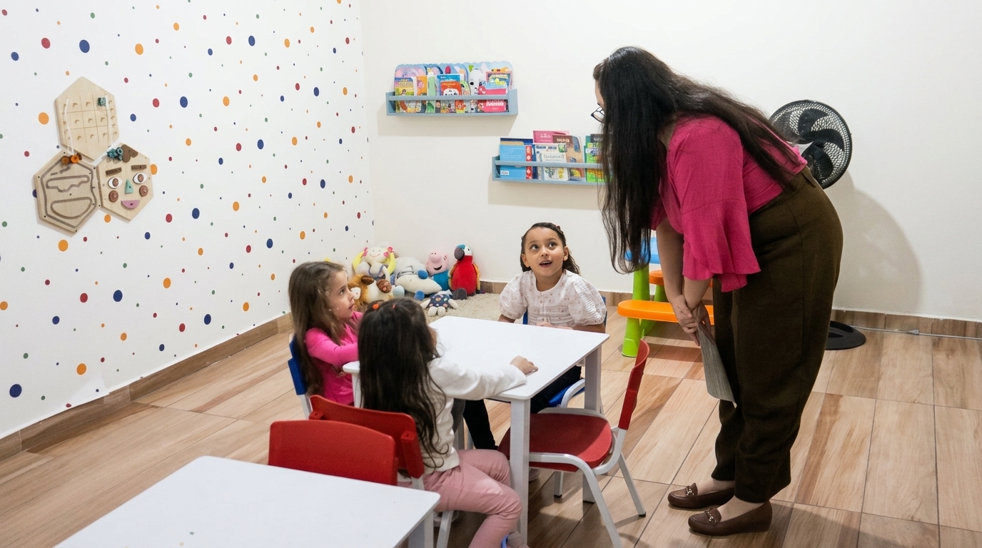 Crianças participando do ministério infantil